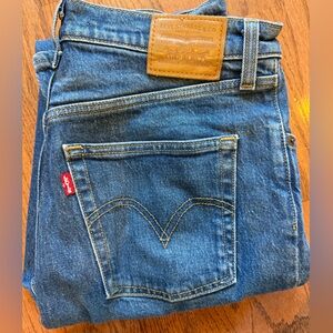 Levi's Classic Straight Button Fly Jeans in Denim Blue